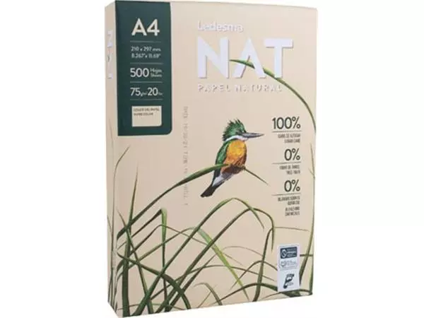 Een Ledesma NAT natuurlijk papier uit suikerriet, ft A4, 75 g, pak van 500 vel koop je bij ShopXPress