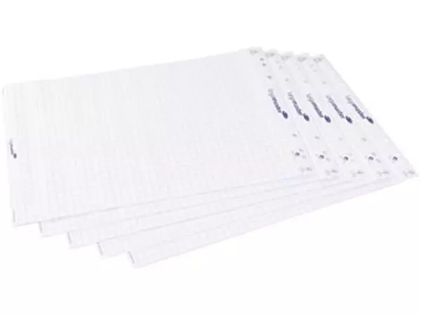 Een Legamaster papierblok voor flipcharts, geruit, pak van 5 stuks koop je bij ShopXPress