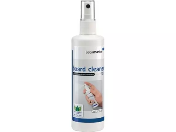 Een Legamaster reinigingsspray voor whiteboards, flesje van 125 ml koop je bij ShopXPress