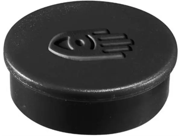 Een Legamaster super magneet, diameter 35 mm, zwart, pak van 10 stuks koop je bij ShopXPress