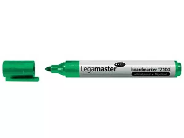 Een Legamaster whiteboardmarker TZ 100 groen koop je bij ShopXPress