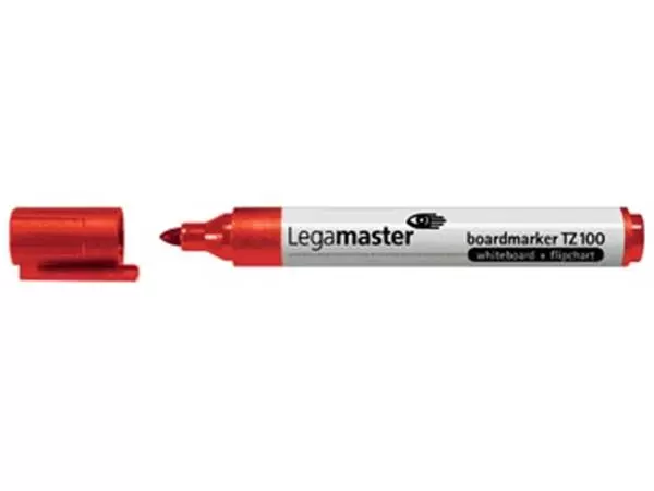 Een Legamaster whiteboardmarker TZ 100 rood koop je bij ShopXPress