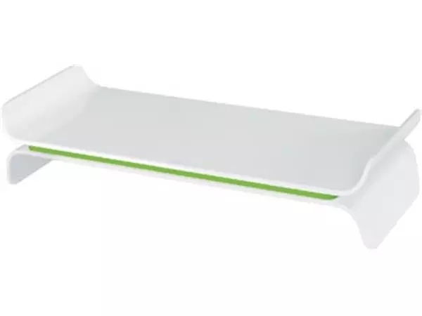Een Leitz Ergo WOW verstelbare monitorstandaard, wit-groen koop je bij ShopXPress
