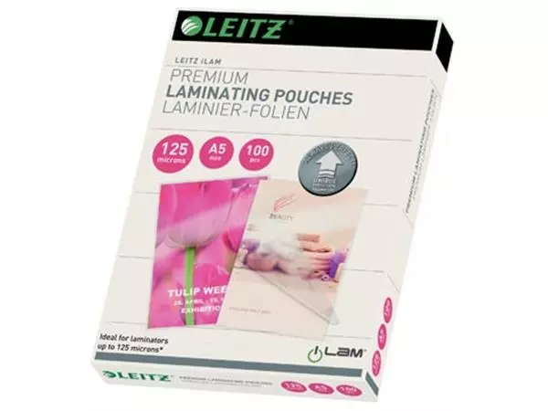 Een Leitz Ilam lamineerhoes ft A5, 250 micron (2 x 125 micron), pak van 100 stuks koop je bij ShopXPress