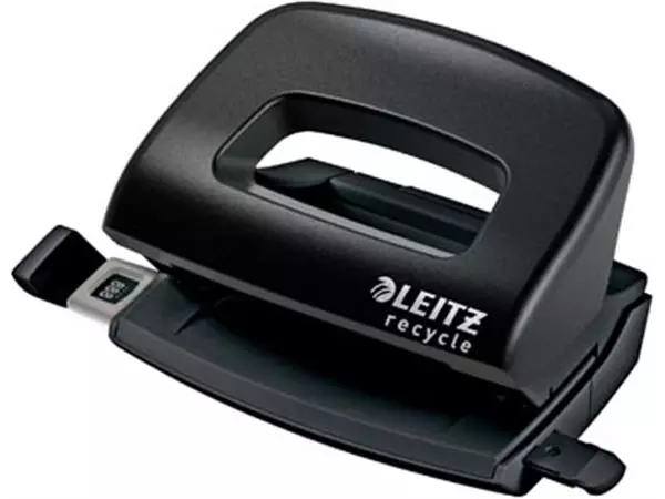 Een Leitz NeXXt Recycle Mini perforator, 10 blad, zwart koop je bij ShopXPress