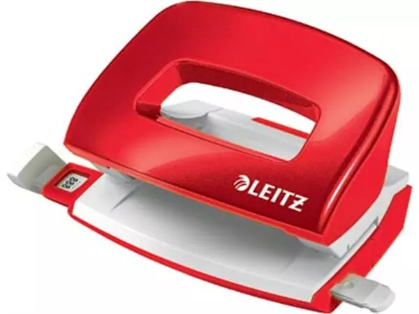 Een Leitz NeXXt WOW Mini perforator, 10 blad, rood koop je bij ShopXPress