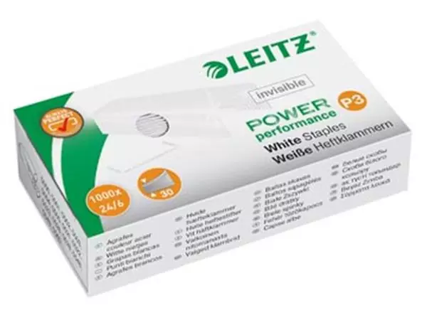 Een Leitz Power Performance P3 witte nietjes, doos van 1000 stuks koop je bij ShopXPress