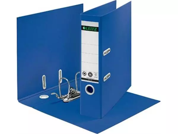 Een Leitz Recycle 180° ordner, rug van 8 cm, blauw koop je bij ShopXPress