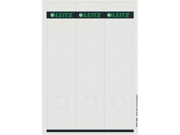 Een Leitz rugetiketten, voor serie 1080, ft 6,1 x 28,5 cm, pak van 75 stuks, wit koop je bij ShopXPress