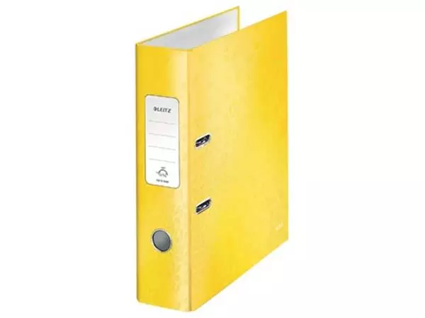 Een Leitz WOW ordner geel, rug van 8,0 cm koop je bij ShopXPress