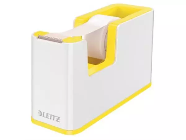 Een Leitz WOW plakbandafroller geel koop je bij ShopXPress