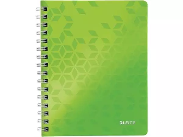 Een Leitz WOW schrift ft A5, geruit, groen koop je bij ShopXPress