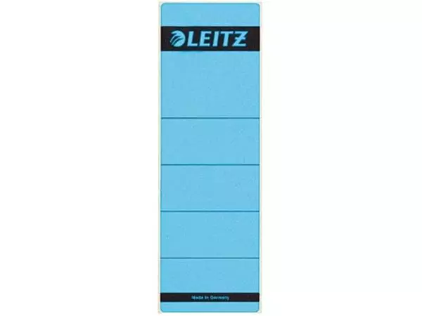 Een Leitz rugetiketten, zelfklevend, ft 6,1 x 19,1 cm, pak van 10 stuks, blauw koop je bij ShopXPress