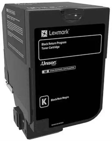 Een Lexmark Return Program toner CS72x, 3.000 pagina's, OEM 74C20K0, zwart koop je bij ShopXPress