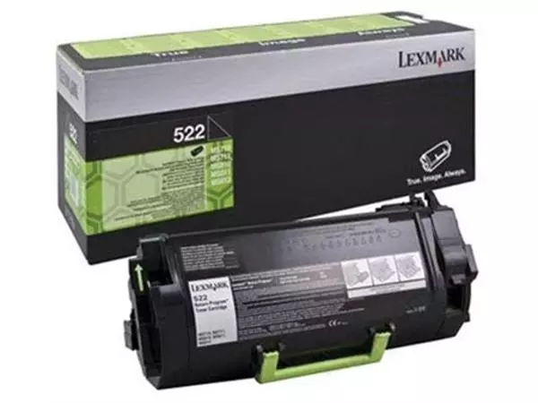 Een Lexmark Toner Kit zwart return program 522 - 6000 pagina's - 52D2000 koop je bij ShopXPress