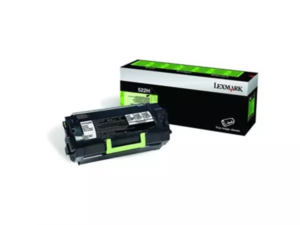 Een Lexmark toner zwart return program 522H, 25000 pagina's - OEM: 52D2H00 koop je bij ShopXPress