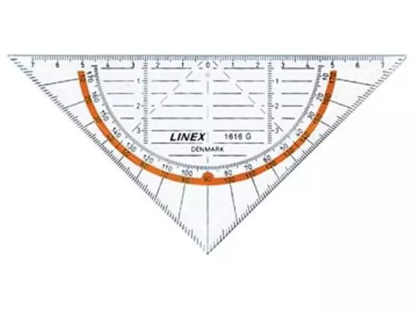 Een Linex geodriehoek 1616G, 16 cm koop je bij ShopXPress