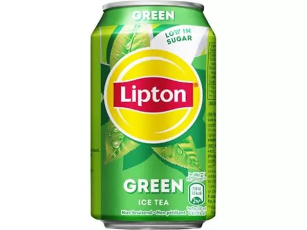 Een Lipton Ice Tea Green, blik van 33 cl, pak van 24 stuks koop je bij ShopXPress