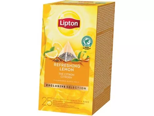 Een Lipton thee, Citroen, Exclusive Selection, doos van 25 zakjes koop je bij ShopXPress