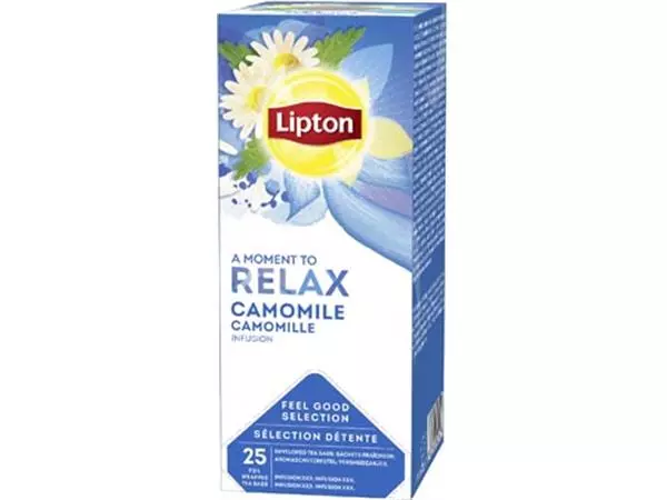 Een Lipton thee Feel Good Selection, Kamille, doos van 25 zakjes koop je bij ShopXPress