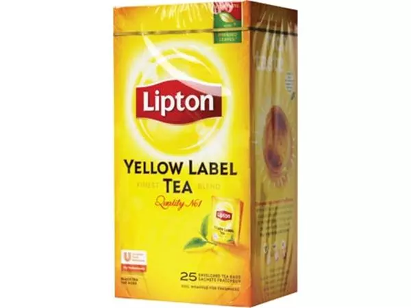 Een Lipton thee, Yellow Label, Squeezable, doos van 25 zakjes koop je bij ShopXPress