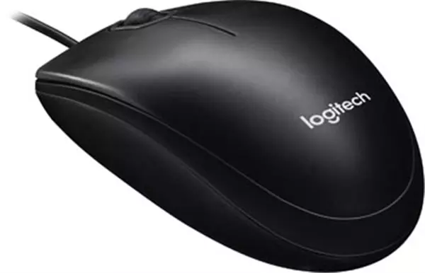 Een Logitech muis B100, zwart koop je bij ShopXPress