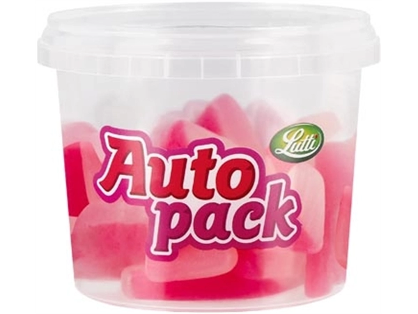 Een Lutti autopack snoep draculatanden, doos van 150 g koop je bij ShopXPress