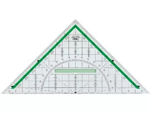 Een M+R Green Line geodriehoek, 22 cm koop je bij ShopXPress