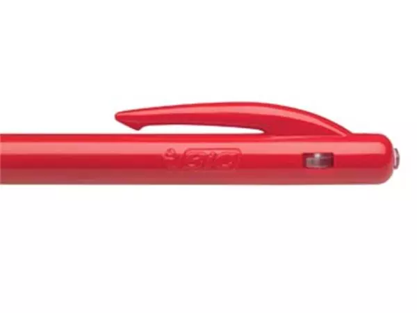 Een Bic balpen M10 Clic schrijfbreedte 0,4 mm, medium punt, rood koop je bij Supplierz BV