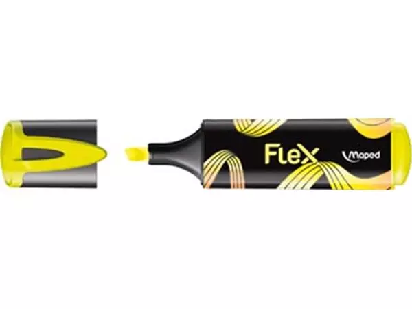 Een Maped Fluo'Peps Flex markeerstift, geel, doos van 12 stuks koop je bij Supplierz BV