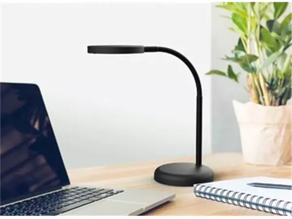 Een MAUL bureaulamp LED Joy op voet, warmwit licht, zwart koop je bij ShopXPress