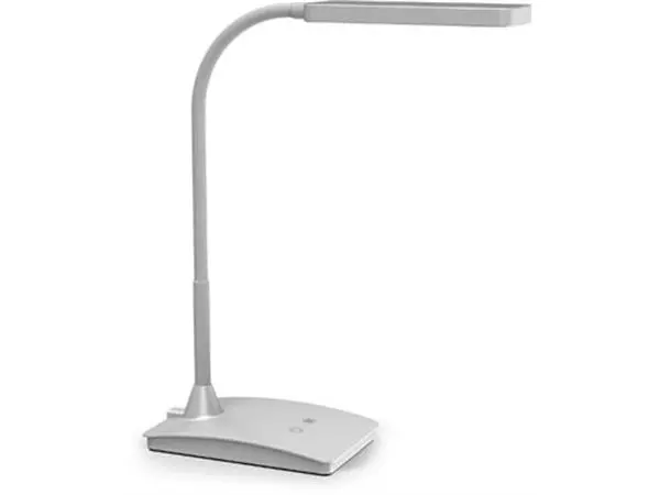 Een MAUL bureaulamp LED Pearly op voet, color vario, dimbaar, zilver koop je bij ShopXPress