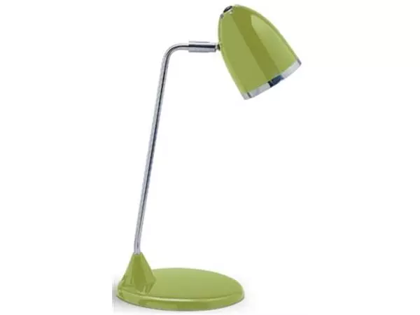 Een MAUL bureaulamp spaarlamp Starlet warmwit licht op voet, groen koop je bij ShopXPress