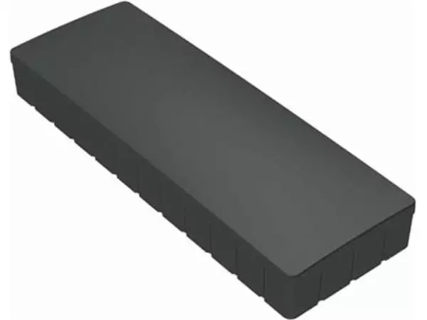 Een MAUL magneet Solid rechthoek 54x19mm trekkracht 1kg doos 10 zwart koop je bij ShopXPress