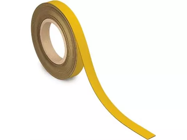 Een MAUL magnetisch etiketband beschrijf- en wisbaar, 10mtx20mm, geel koop je bij ShopXPress