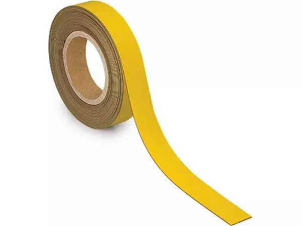 Een MAUL magnetisch etiketband beschrijf- en wisbaar, 10mtx30mm, geel koop je bij ShopXPress