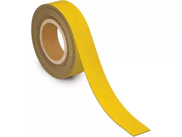 Een MAUL magnetisch etiketband beschrijf- en wisbaar, 10mtx40mm, geel koop je bij ShopXPress