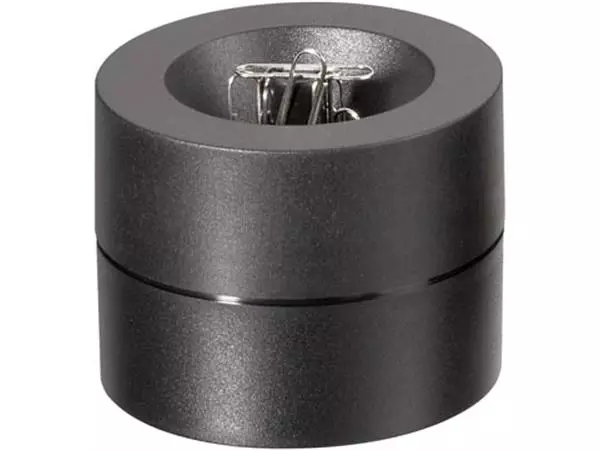 Een MAUL papercliphouder Pro ECO magnetisch, Ø7.3x6cm, 85% gerecycled kunststof zwart koop je bij ShopXPress