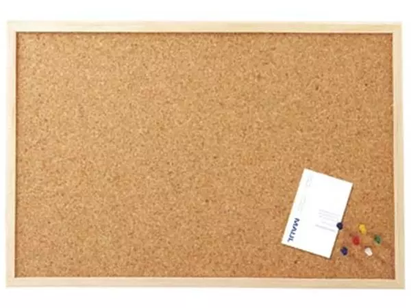 Een MAUL prikbord kurk met houten frame 60x100cm koop je bij ShopXPress
