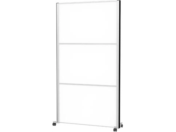 Een MAULconnecto scheidingswand, 3 x whiteboard, frame zilver, mobiel koop je bij ShopXPress