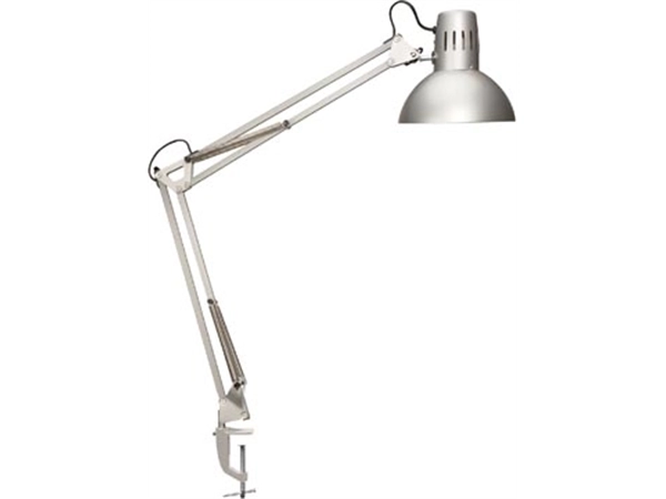 Een MAULstudy bureaulamp, met tafelklem, zilver koop je bij ShopXPress