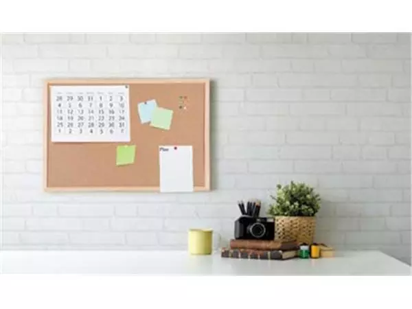 Een Bi-Office kurkbord met houten kader, ft 40 x 60 cm koop je bij ShopXPress