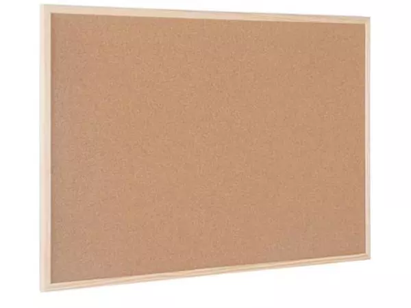 Een Bi-Office kurkbord met houten kader, ft 60 x 90 cm koop je bij ShopXPress