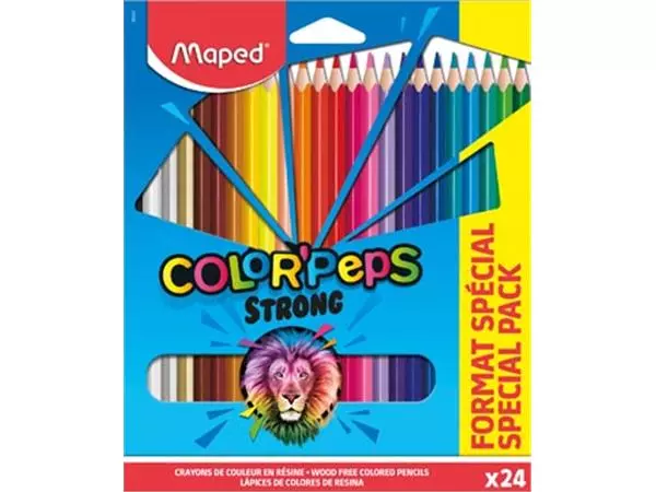 Een Maped kleurpotlood Color'Peps 20 kleurpotloden + 4 fluo koop je bij ShopXPress