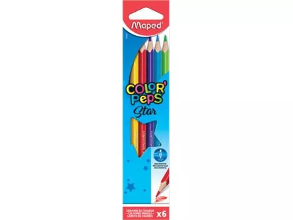 Een Maped kleurpotlood Color'Peps, 6 potloden koop je bij ShopXPress