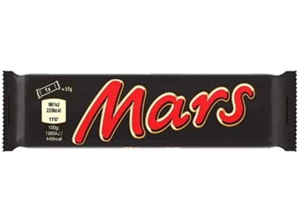 Een Mars chocoladereep, 51 g koop je bij ShopXPress