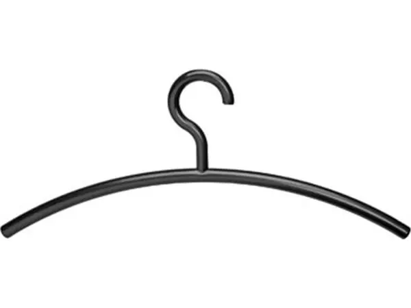 Een Maul kledinghanger, uit plastic, zwart, pak van 5 stuks koop je bij ShopXPress