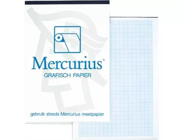 Een Mercurius millimeterpapier, ft A4, blok van 50 vel koop je bij ShopXPress