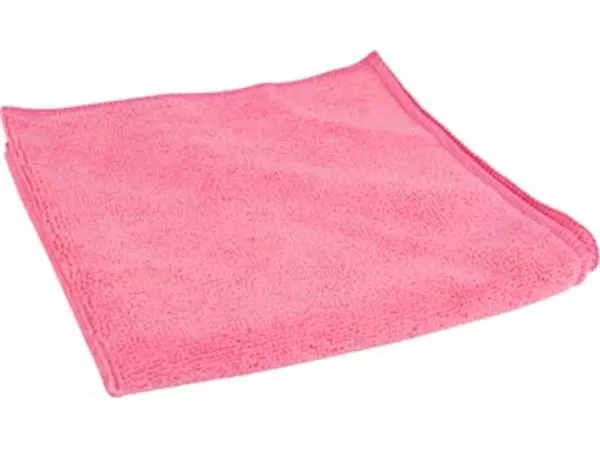 Een Microvezeldoek, ft 40 x 40 cm, roze, pak van 10 stuks koop je bij ShopXPress