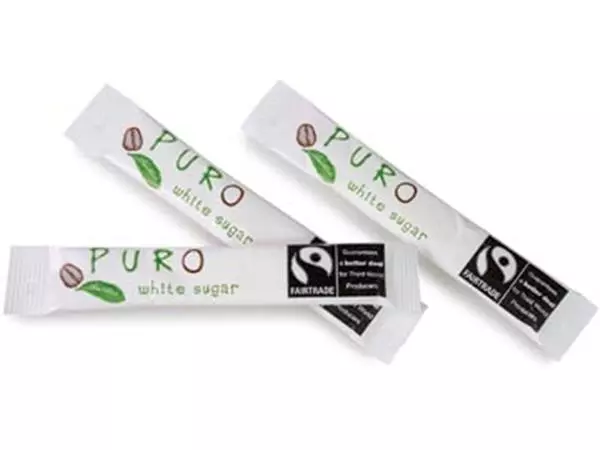 Een Miko Puro suikersticks fairtrade, kristalsuiker, 5 g, doos van 500 stuks koop je bij ShopXPress